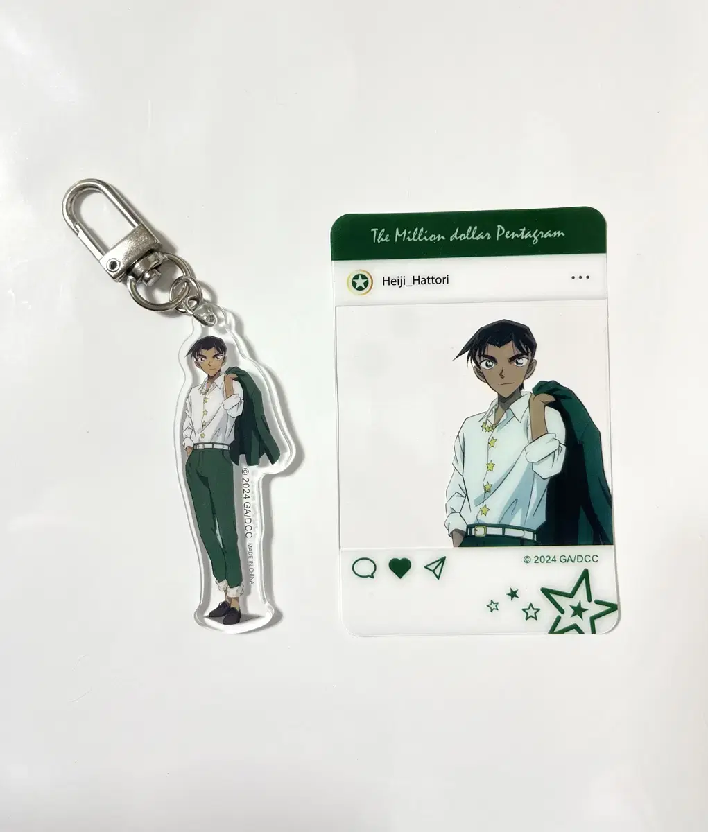 Detective Conan Heinseong Heiji keyring CGV Pentagram Goods