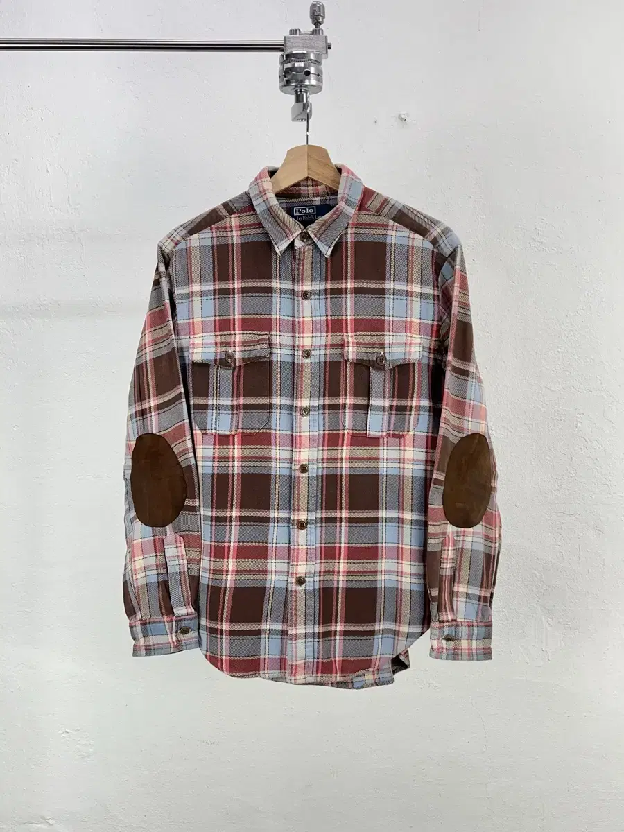 Polo Ralph Lauren Multicolor Tartan Check Elbow Patch Shirt