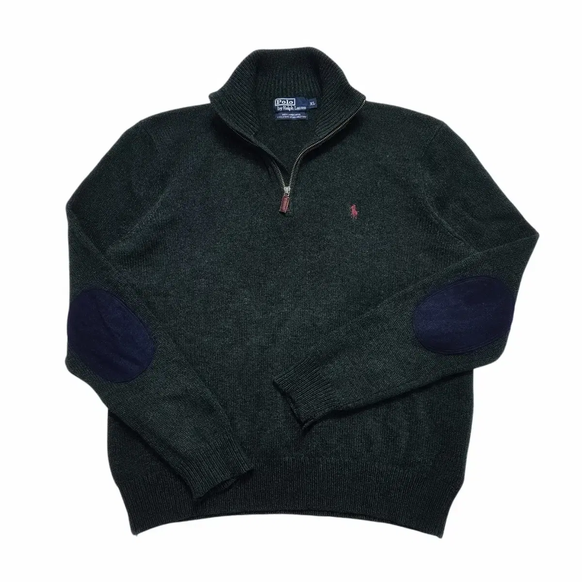 Polo elbow patch vahn zip-up knit