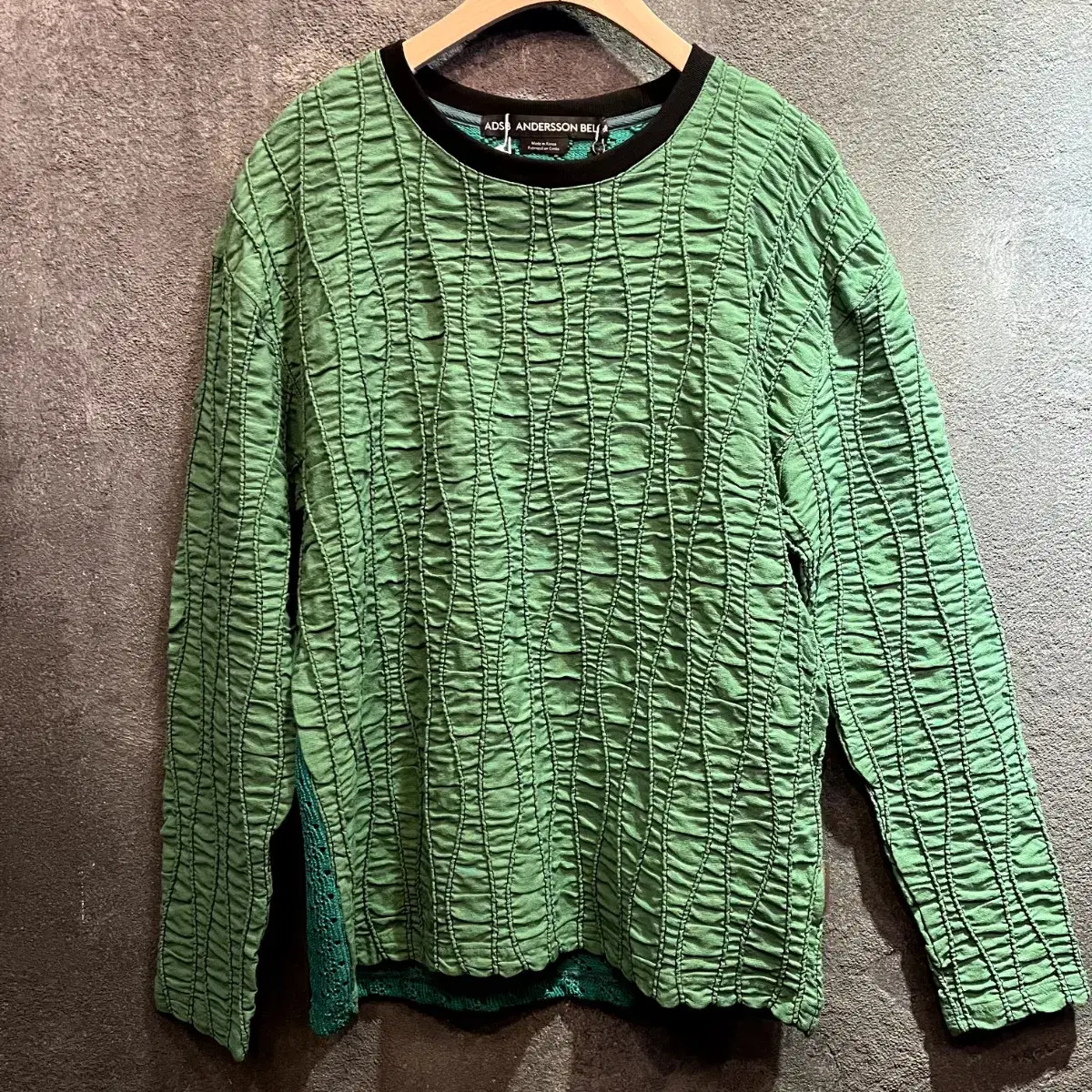 Anderson Belle 23FW Green Rayon Sweater