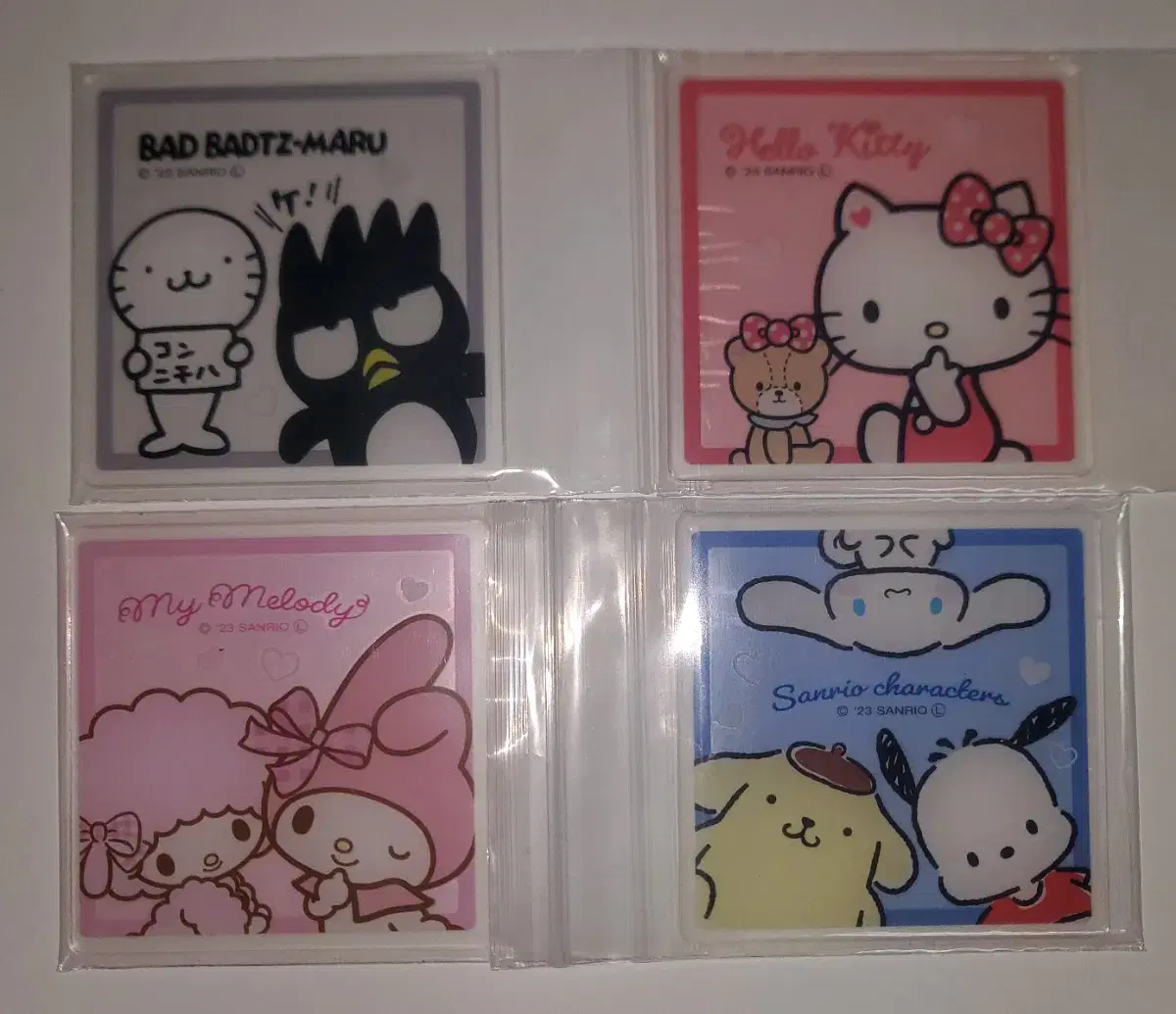 (Genuine Japan) Sanrio Land keyring acrylic Coaster Charm Keychain Can Badge