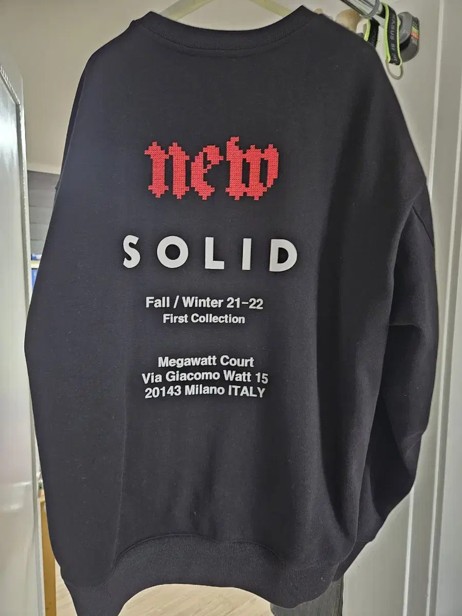 Solid Homme New Solid Backlogo Man to Man 48 size sells