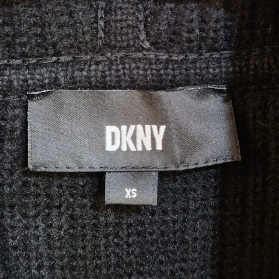 DKNY 정품 니트조끼후드