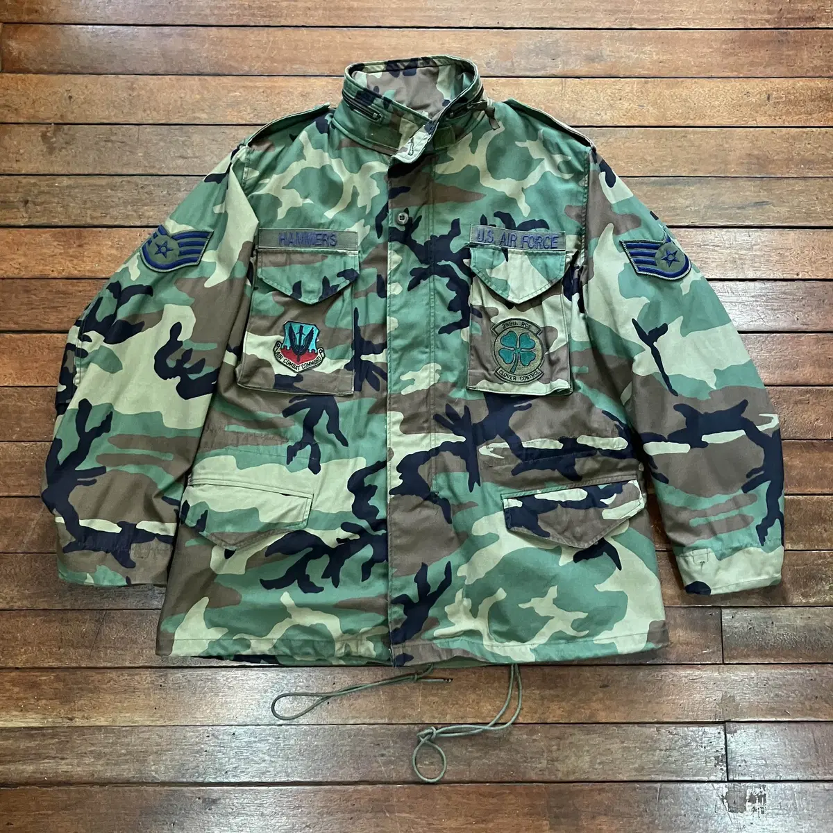 90s US Army Woodland Military Field Jacket