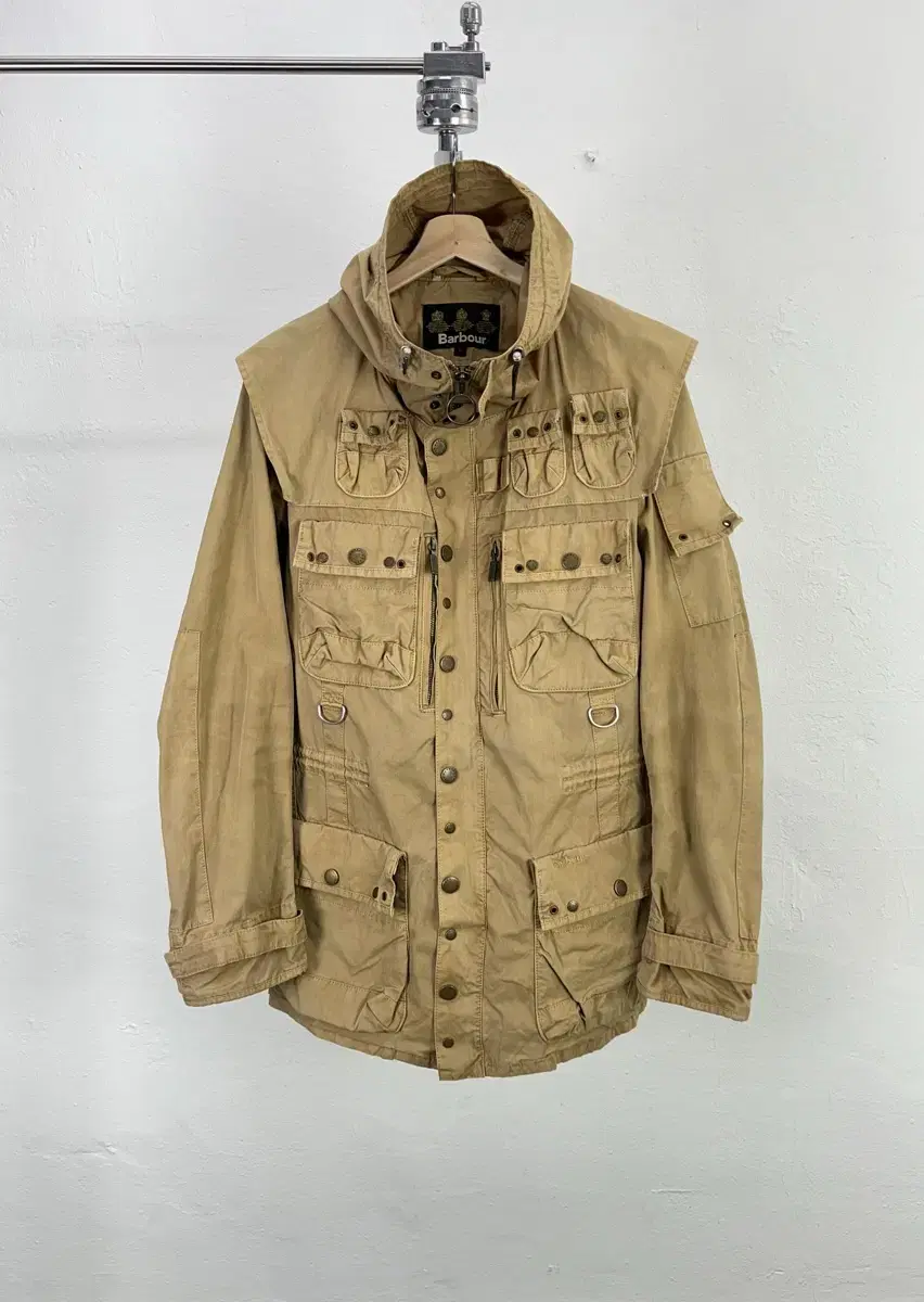 Barbour X Tokihito Yoshida 12S/S Beige Beacon Heritage Hoodie Jacket