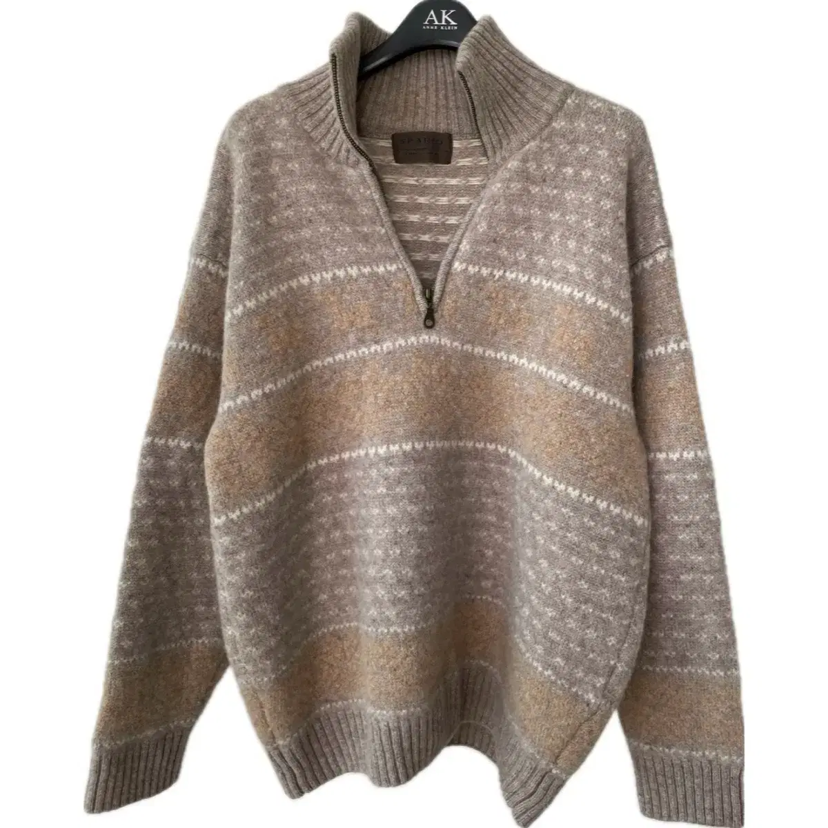 100% Wool Vintage Knit Vahn Sweater Amechaji Y2K Nordic Snowflake