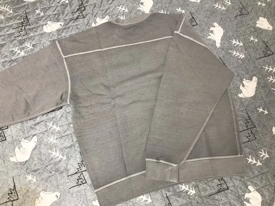 (new) Pigment Line Man-to-Man Sweatshirt Charcoal Grey L 105 size