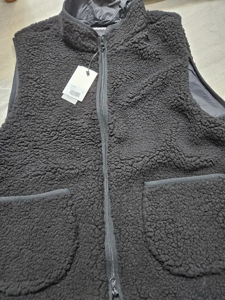 Woody Teddy Sherpa Vest Black Size XL