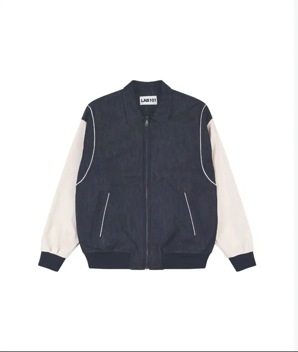 LAB1O1 Denim Varsity Jacket Jumper