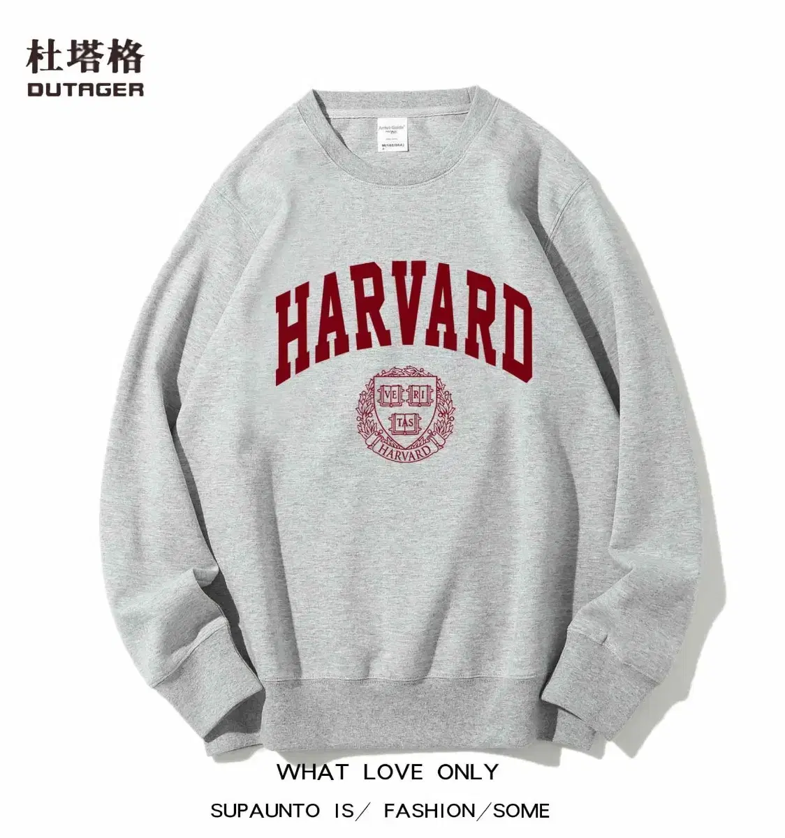 (Song from China)HARVARD logo man-to-man tee