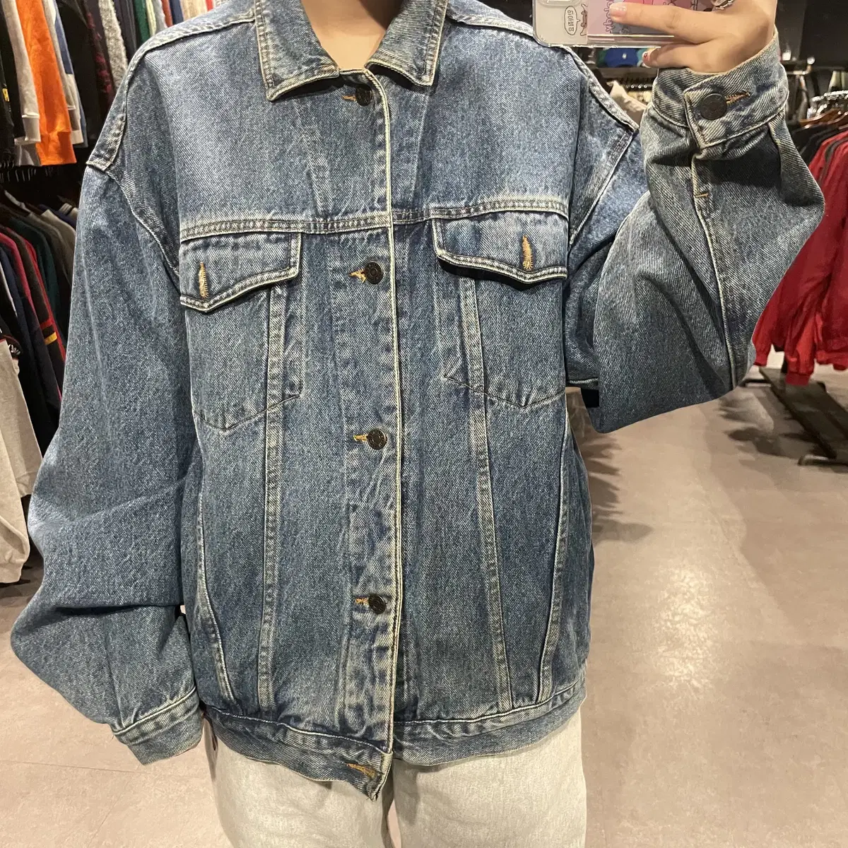 (057) Casucci Jeans 빈티지 데님 청자켓