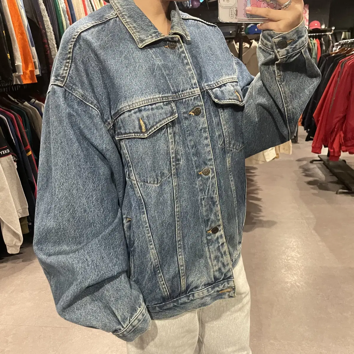 (057) Casucci Jeans 빈티지 데님 청자켓