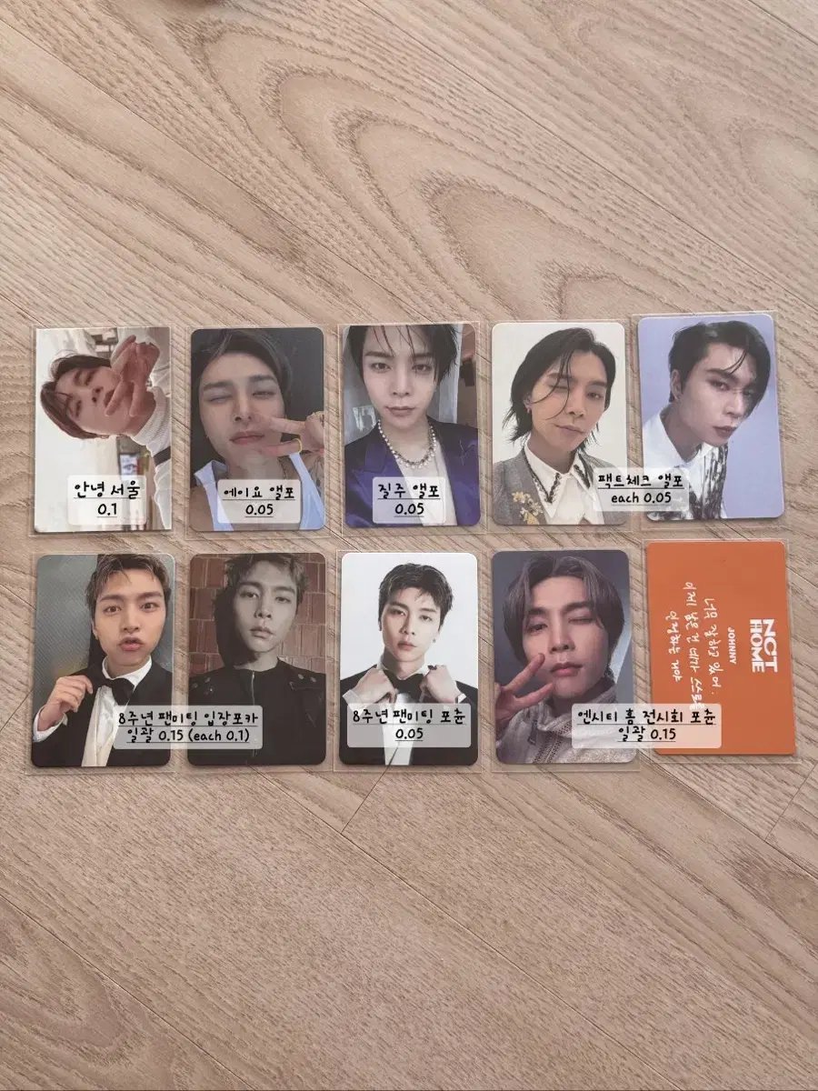 NCT 127 nct johnny photocard wts 8th Anniversary fanmeeting AdmissionPoka Eiyo Run