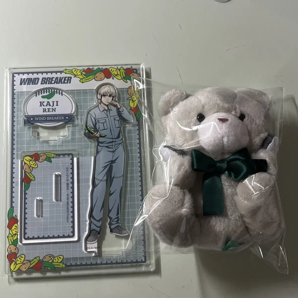 Bulk) Winbre Kaji ren Vegetable Harvesting Acrylic Stand Pooch Bear doll Goods