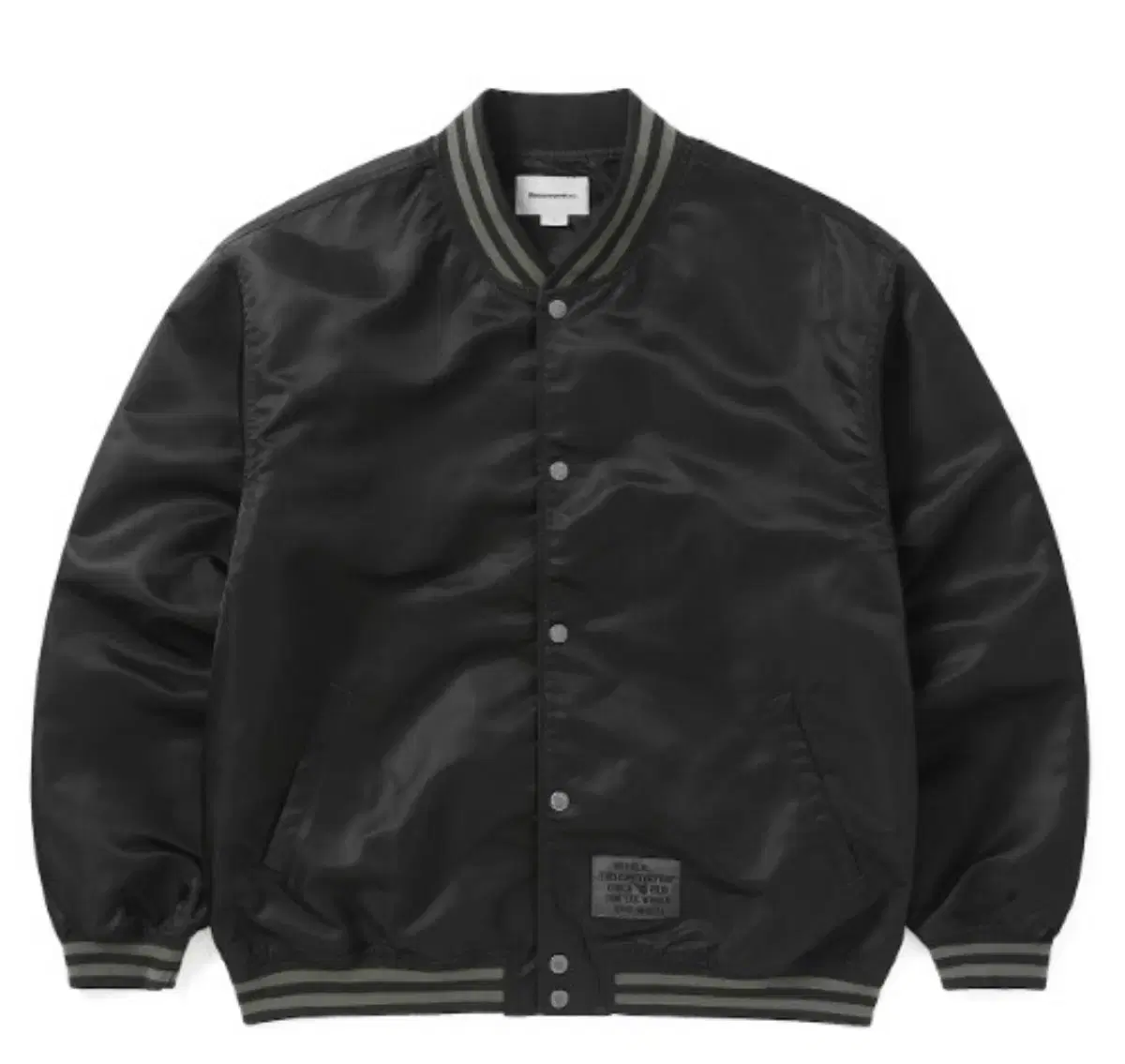 Disise Nevertat Satin Varsity Jacket Black XL(worn by Zuu)