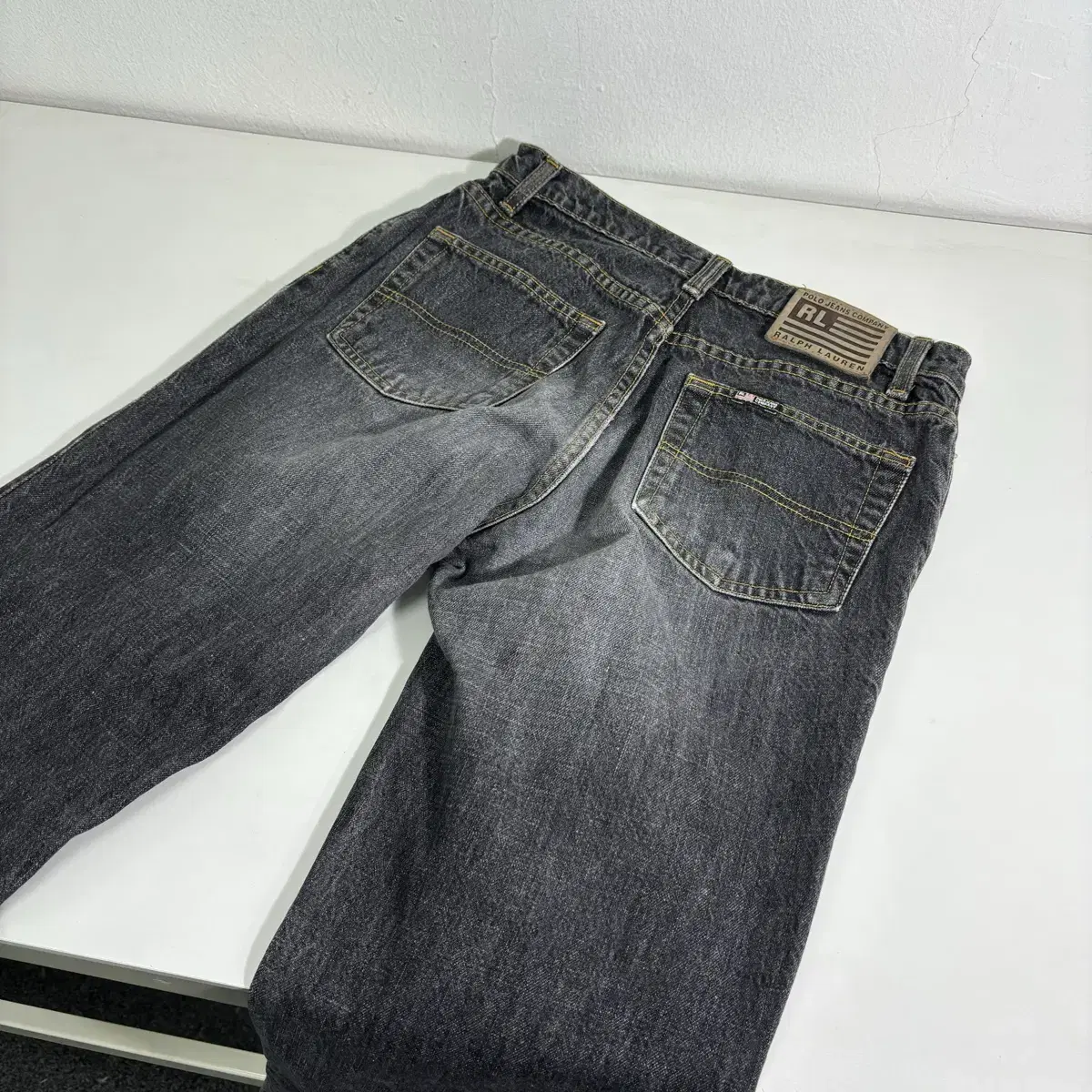 30 Polo Ralph Lauren Black Blue Straight Fit Denim Pants