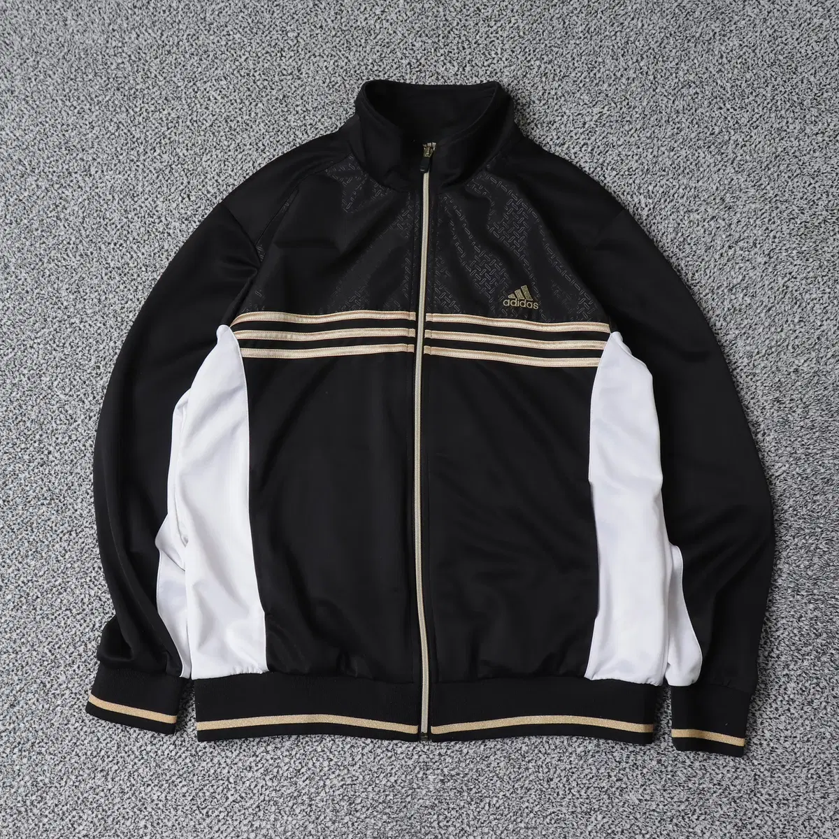 Adidas Keum Black Tracktop Jersey Zip Up (100)