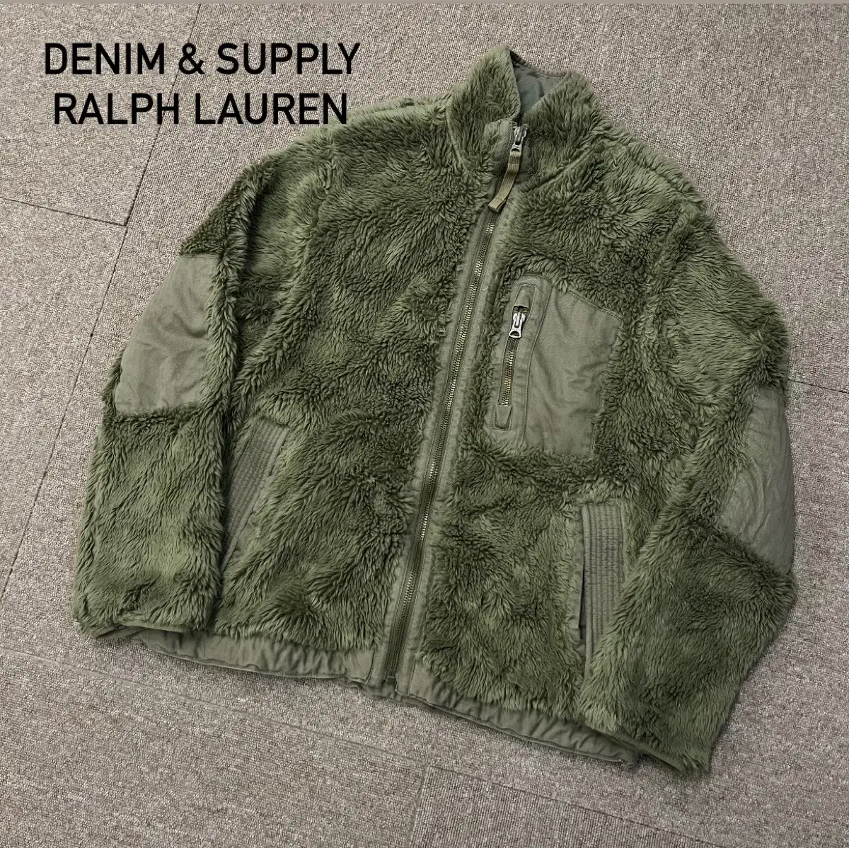 [L] Denim & Supply Ralph Lauren Military Fleece Jacket