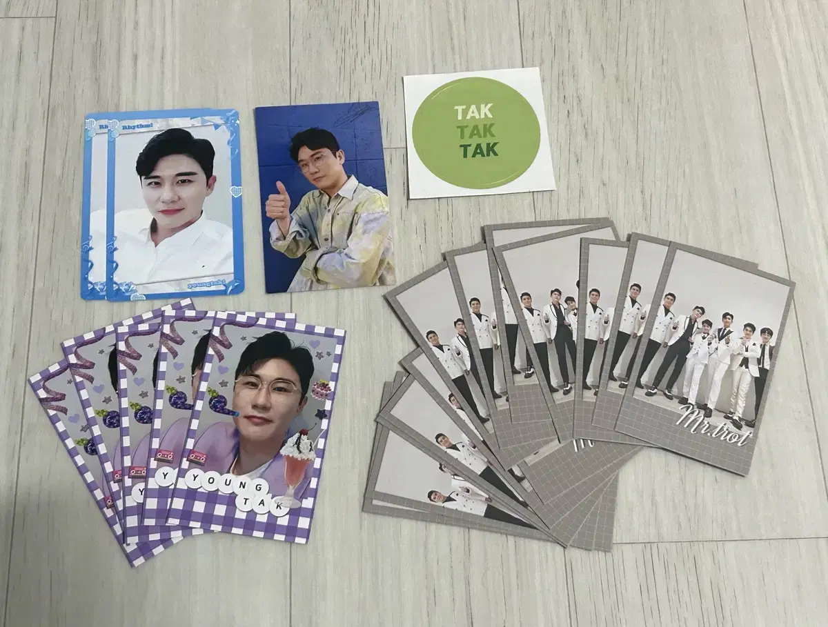 Yeongtak Mr.Trot Photo Card sticker Sell in bulk