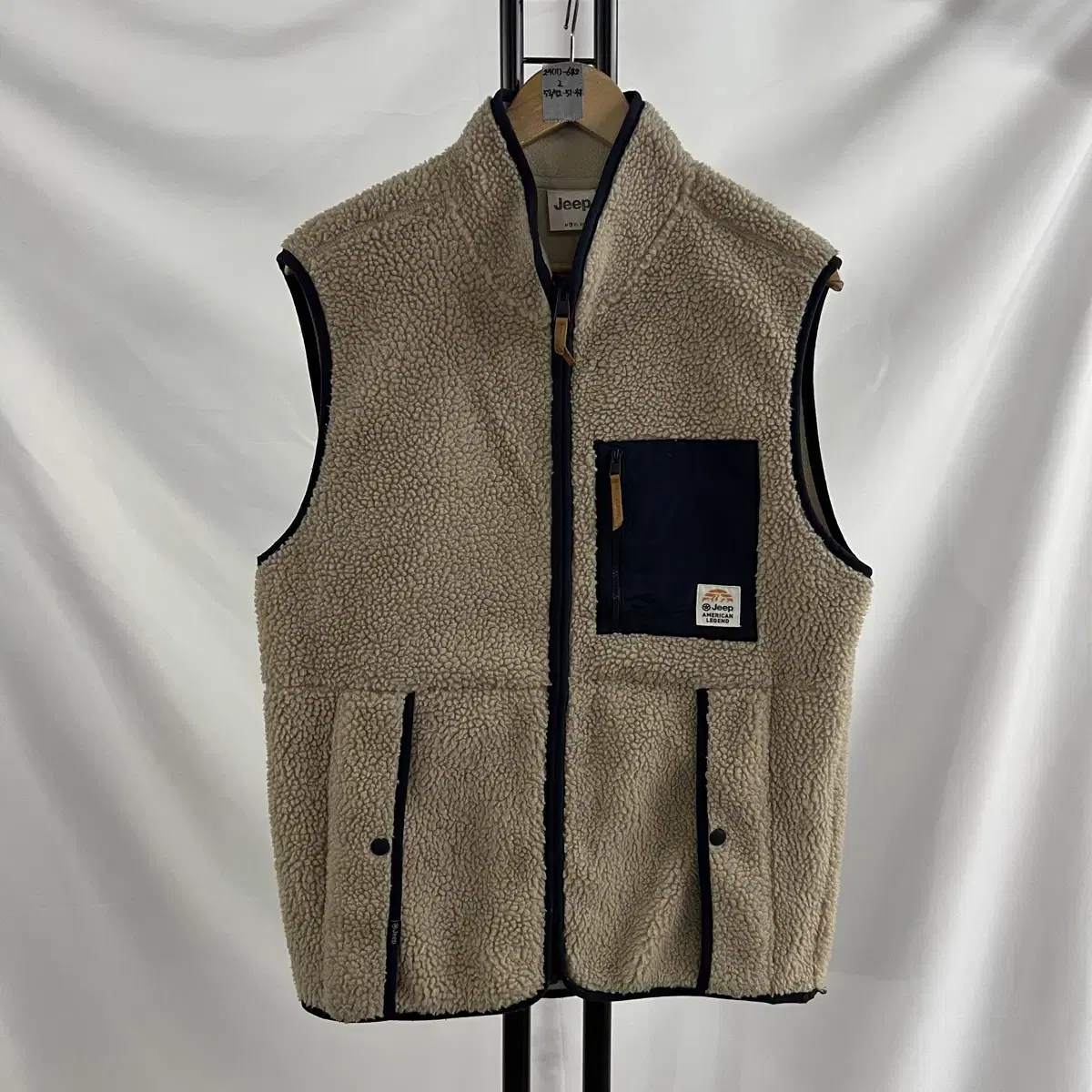 [Genuine/L] Jeep furisode beige vest/vest