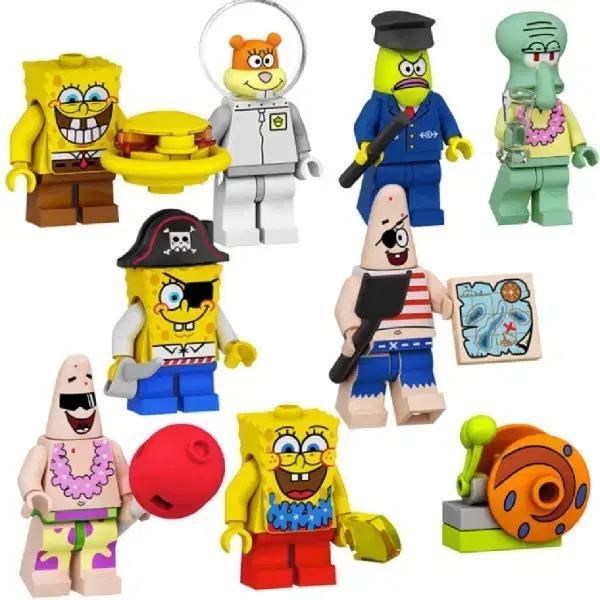 China Compatible LEGO SpongeBob SquarePants 9-piece set for sale