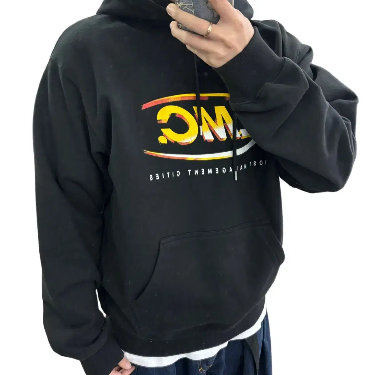 M LMC LMC Black Big Logo Hoodie