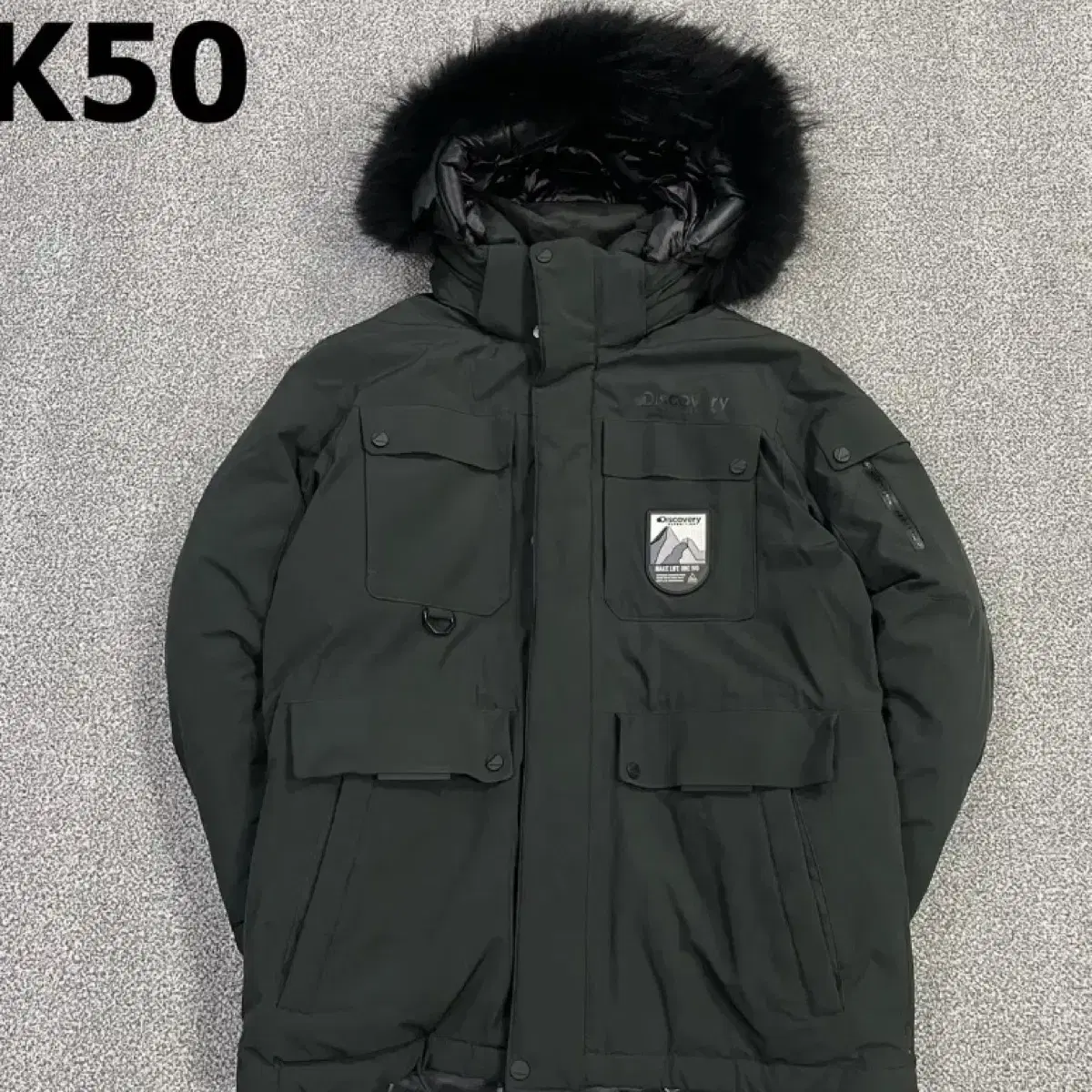 [95] Discovery Milford Goose Down Puffer Parka Khaki K50