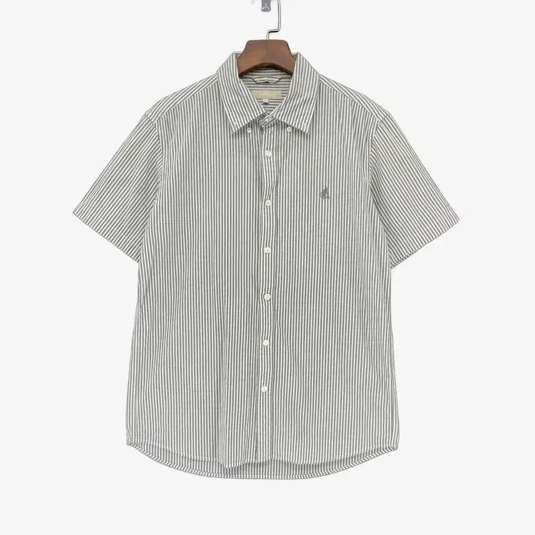 (M) Vinpole Men's Short-Sleeved Star Stripe Shirt