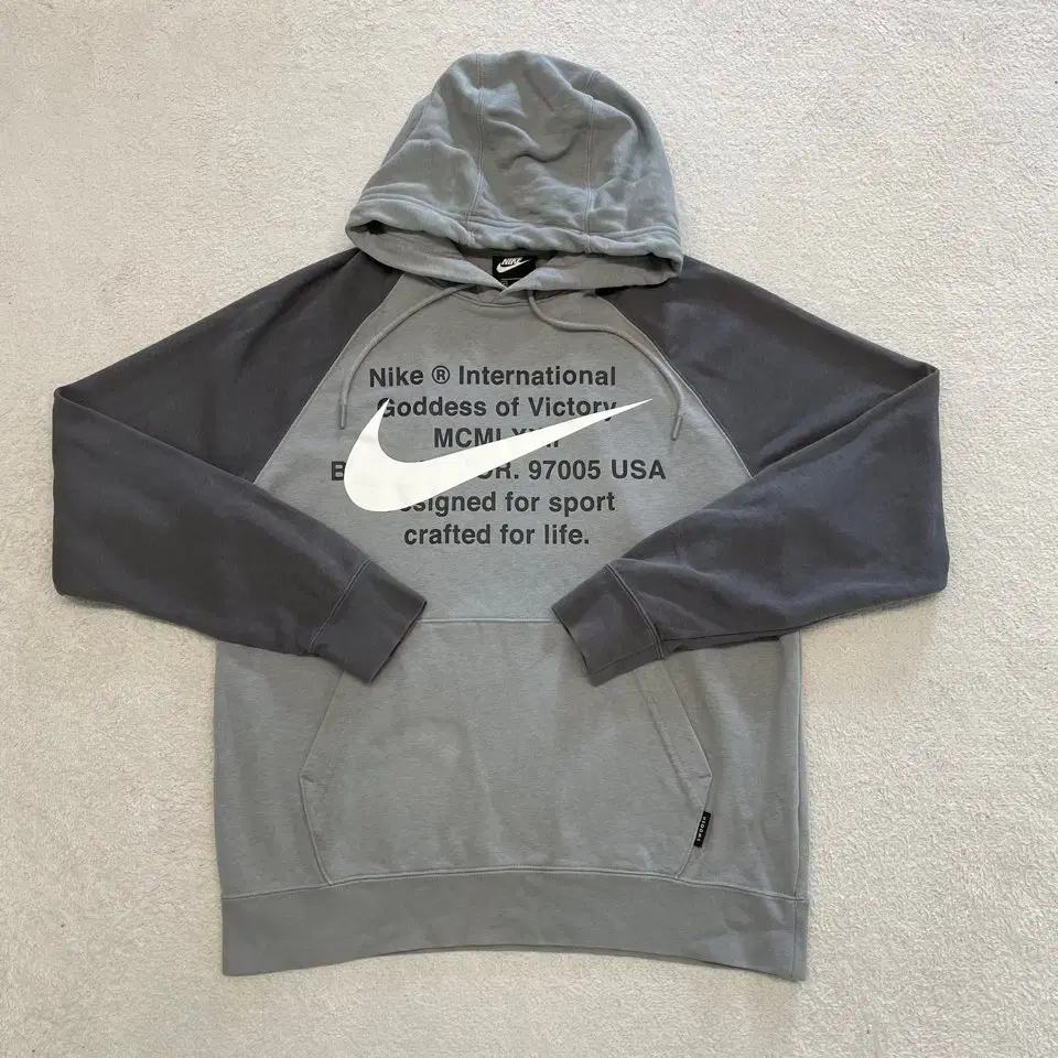 Nike Doubleswoosh Grey Hoodie 95