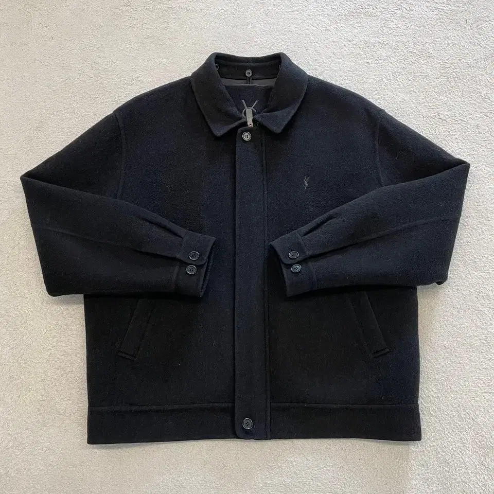 100% Yves Saint Laurent Wool Cashmere Bloison Jacket