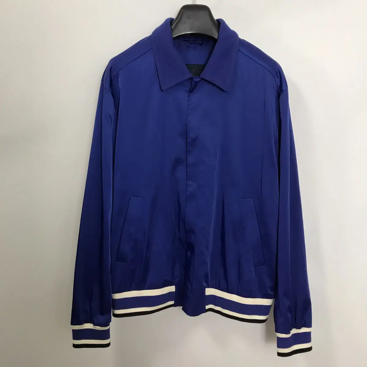 Zara Cobalt Blue Bloo Bomber Coach Jacket [Size XL]