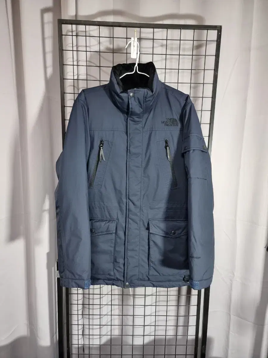 The North Face Padded White Belle Kinross Duck Down Jacket Navy 95 M