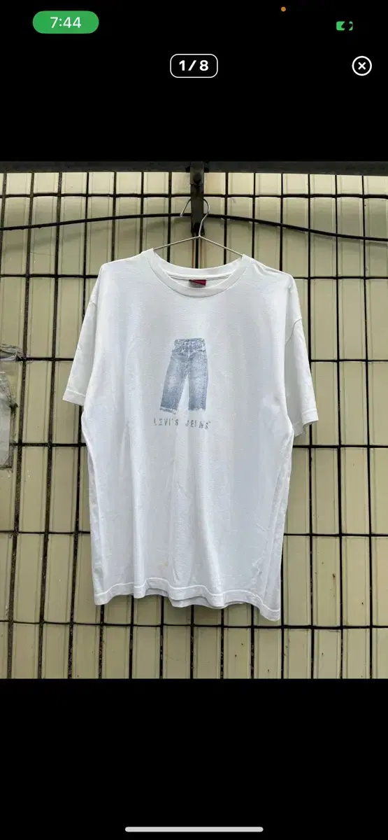 [XL]Levi's Jeans Printed Short Sleeve T-shirt Levis