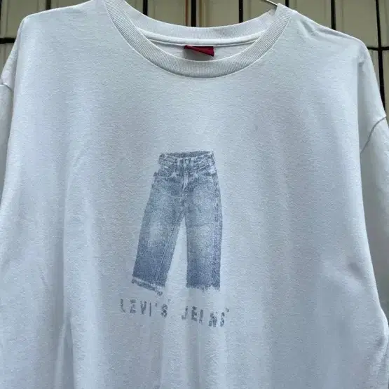 [XL]리바이스 청바지 프린팅 반팔티셔츠 Levis