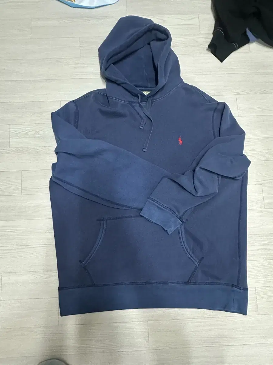 [XL] Polo Navy Brushed Hoodie