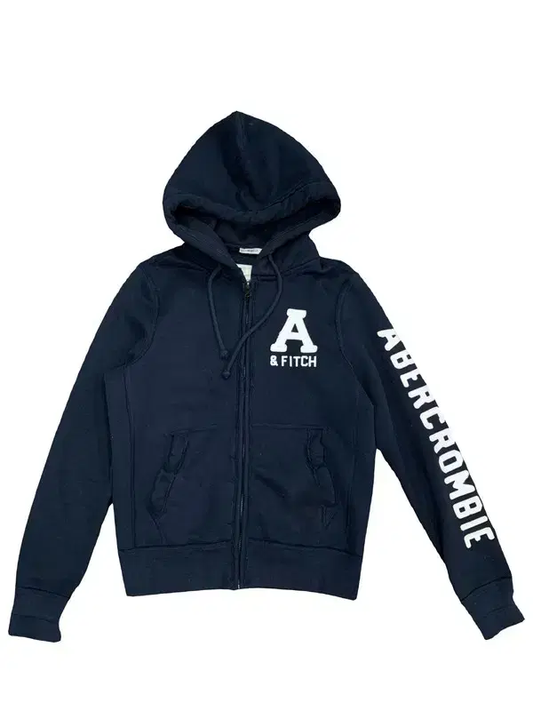 Abercrombie & Fitch Navy Hooded Zip-up S