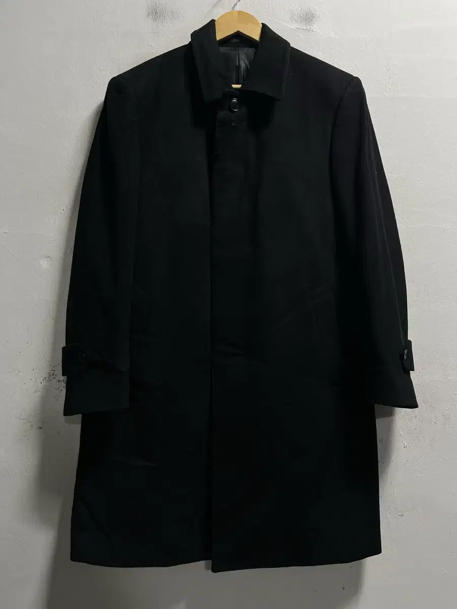 100 DAKS Daks Cashmere Wool Balmacan Long Coat Genuine