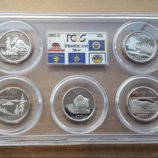 2005년 S 미국 스테이트 쿼터 PCGS PR 69DCAM 멀티그레이딩