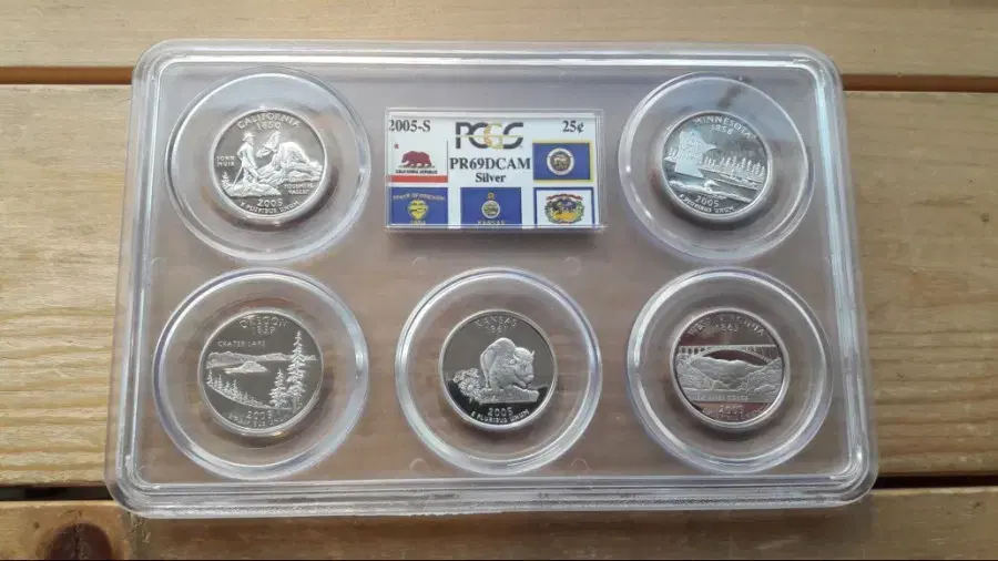 2005년 S 미국 스테이트 쿼터 PCGS PR 69DCAM 멀티그레이딩