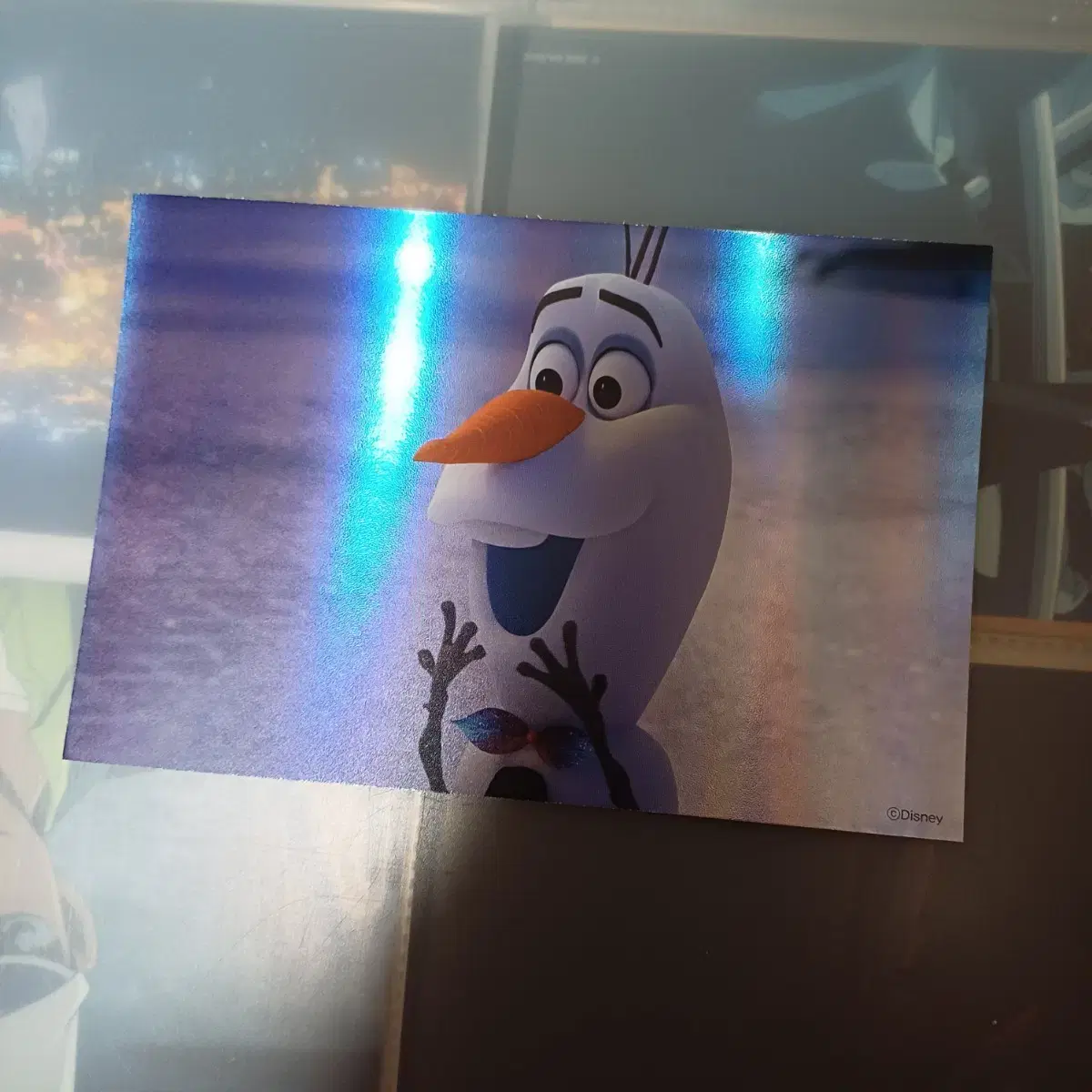 Shared Frozen Olaf postcard