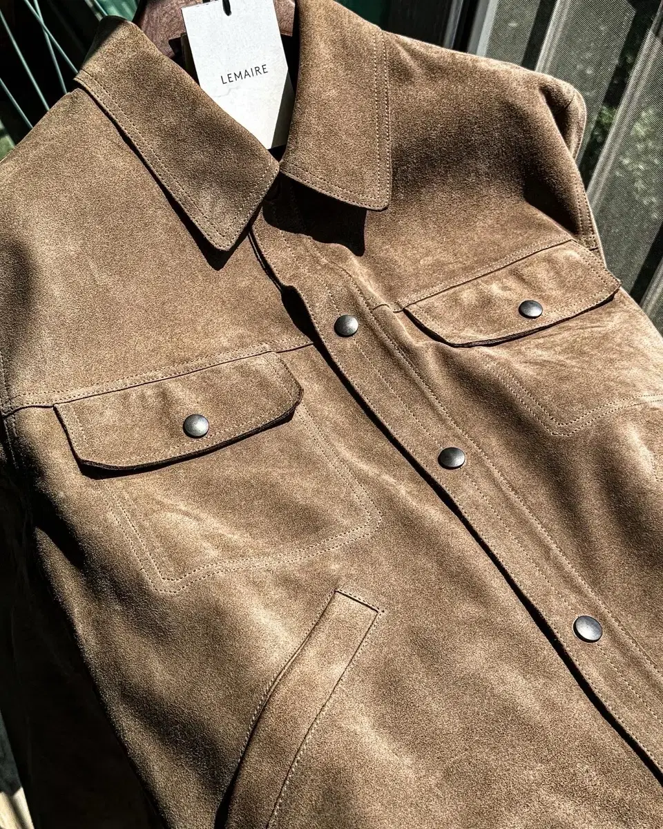 Lemaire / Suede Jacket Curve Brown / Size L