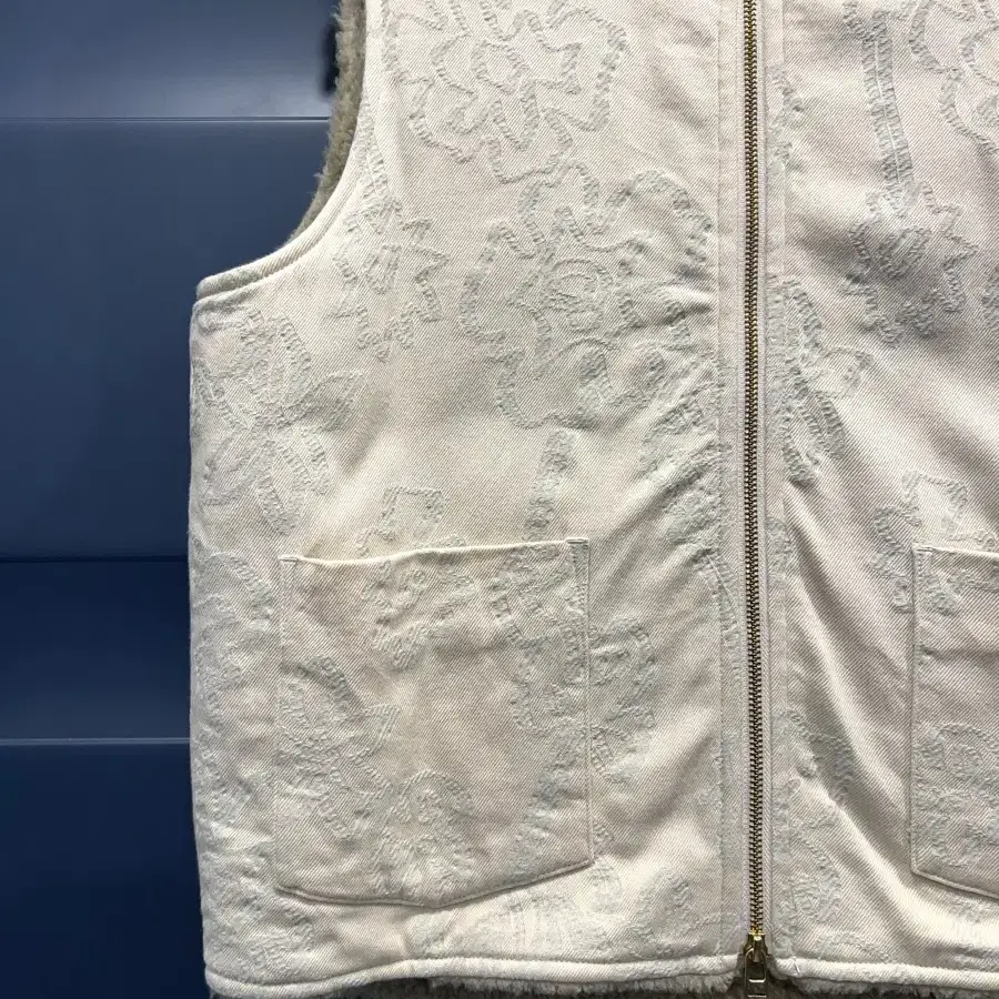 URU TOKYO JACQUARD ZIP UP VEST 우루도쿄베스트