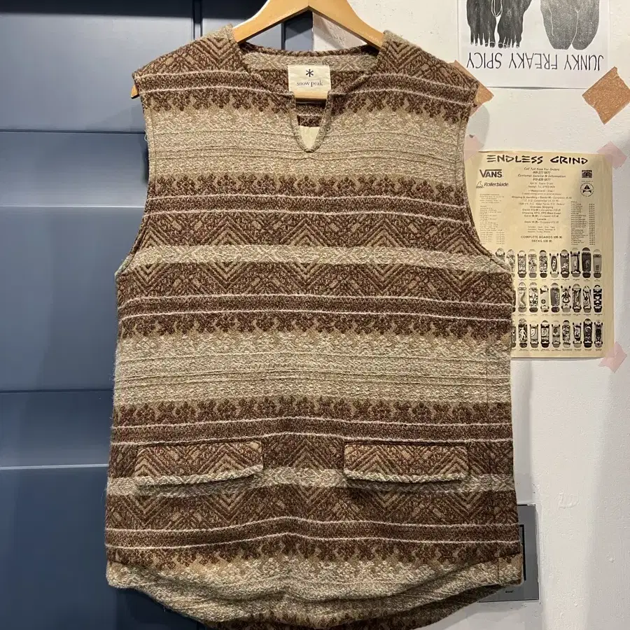 SNOWPEAK JAPAN WOOL VEST 스노우피크 울베스트