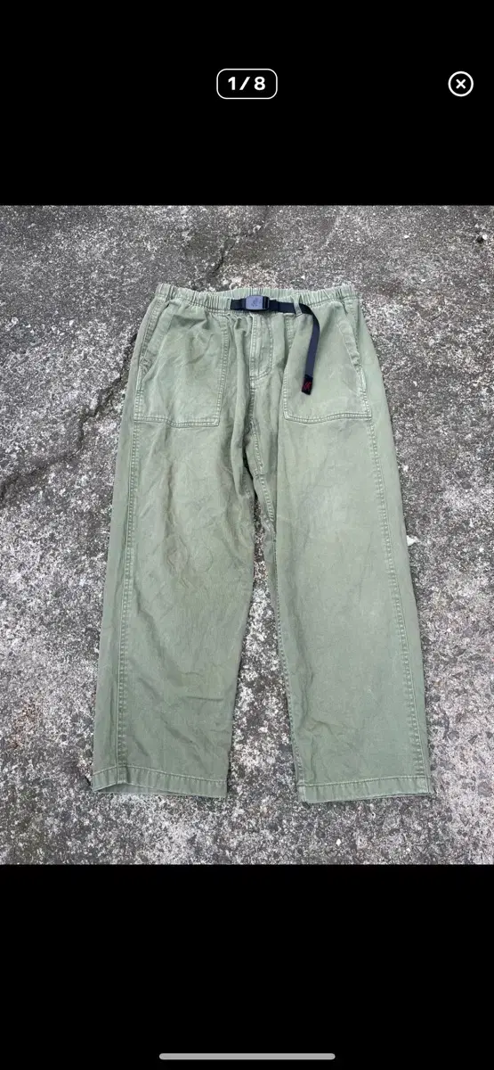 Tapered trousers in Gramicci lews