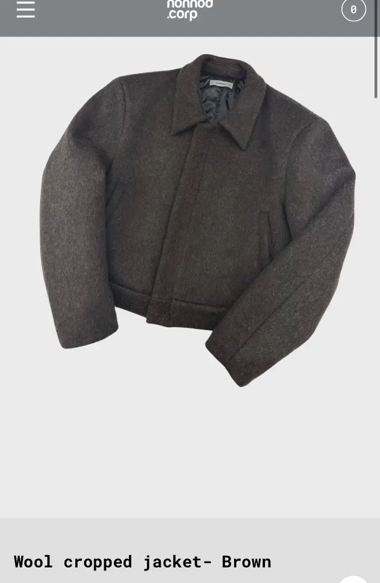 [OS] Non-Node Crop Wool Jacket