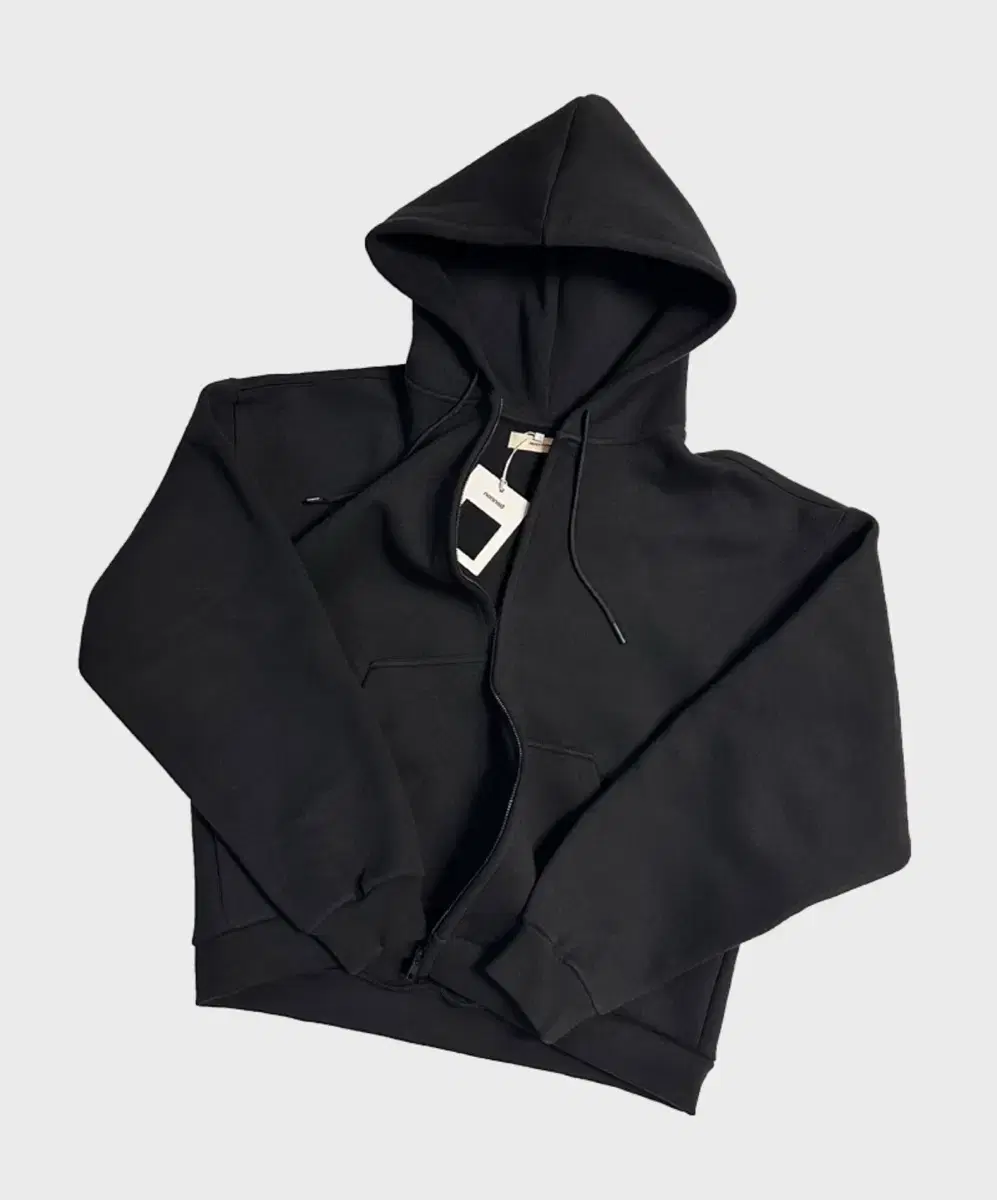 [0]Nonnode Scuba Zip Hoodie Black