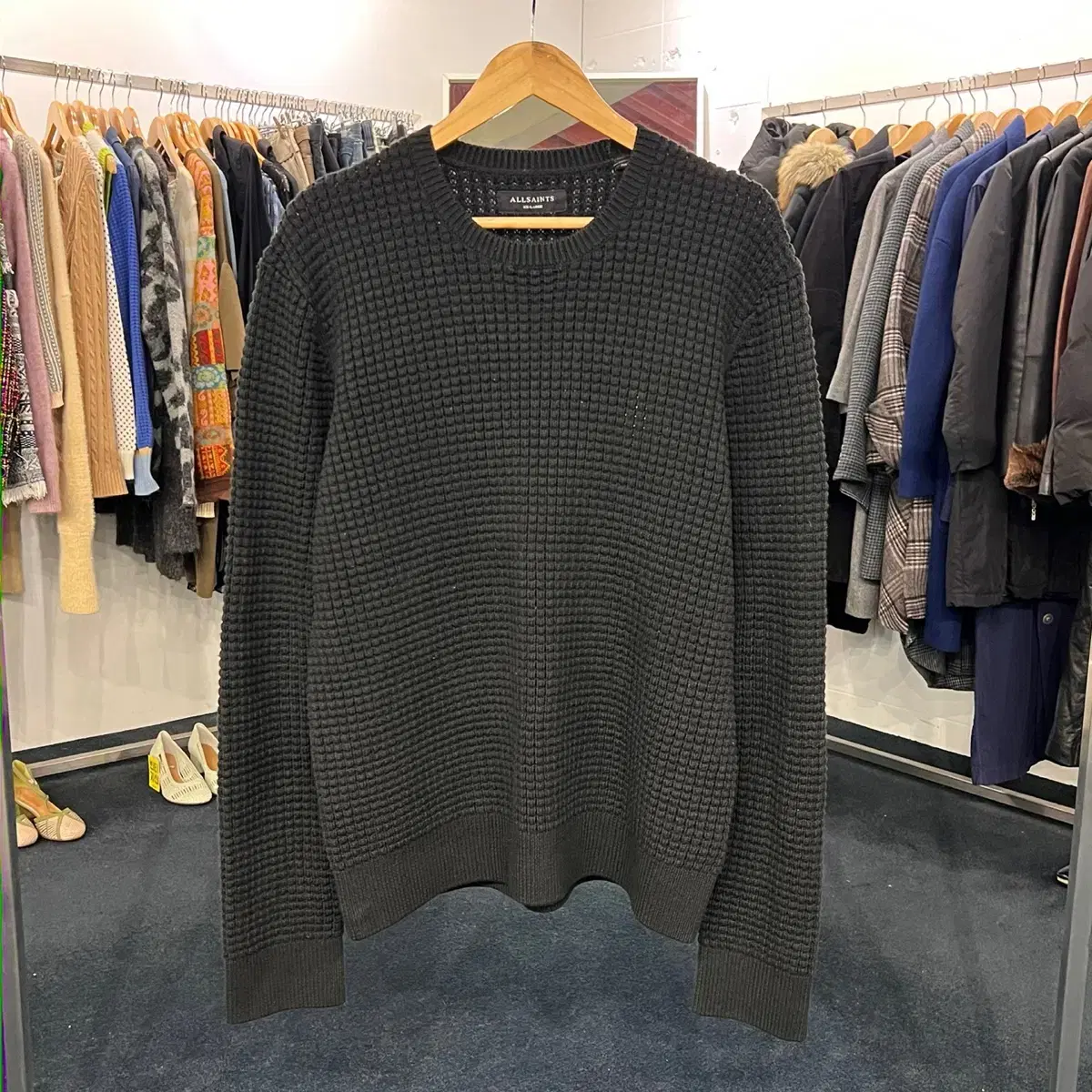 [TAPPO] [2XL] All Saints Pullover Crewneck Knit Sweater