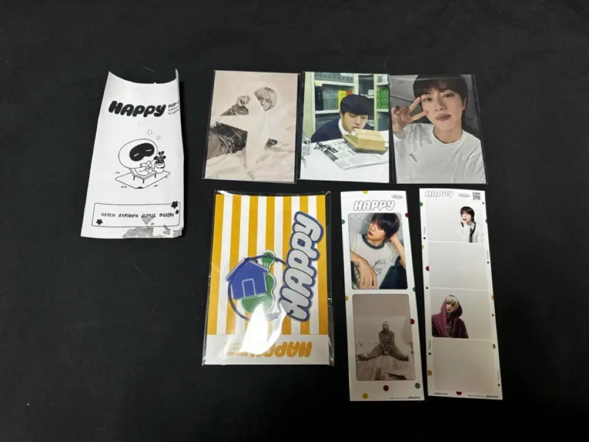 Bangtan Seokjin Happy Korea pop up pre-order benefit photocard keyring Set WTS