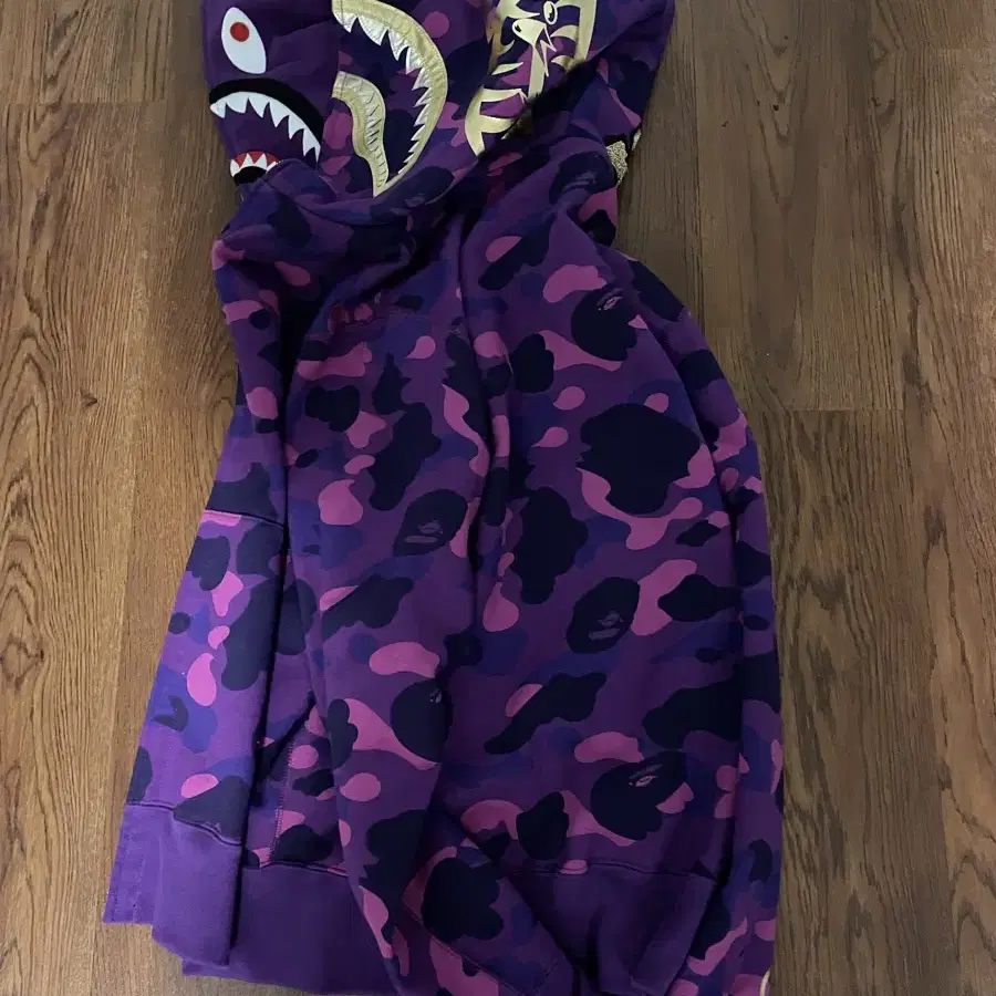 Bape double shark hoodie 24ss