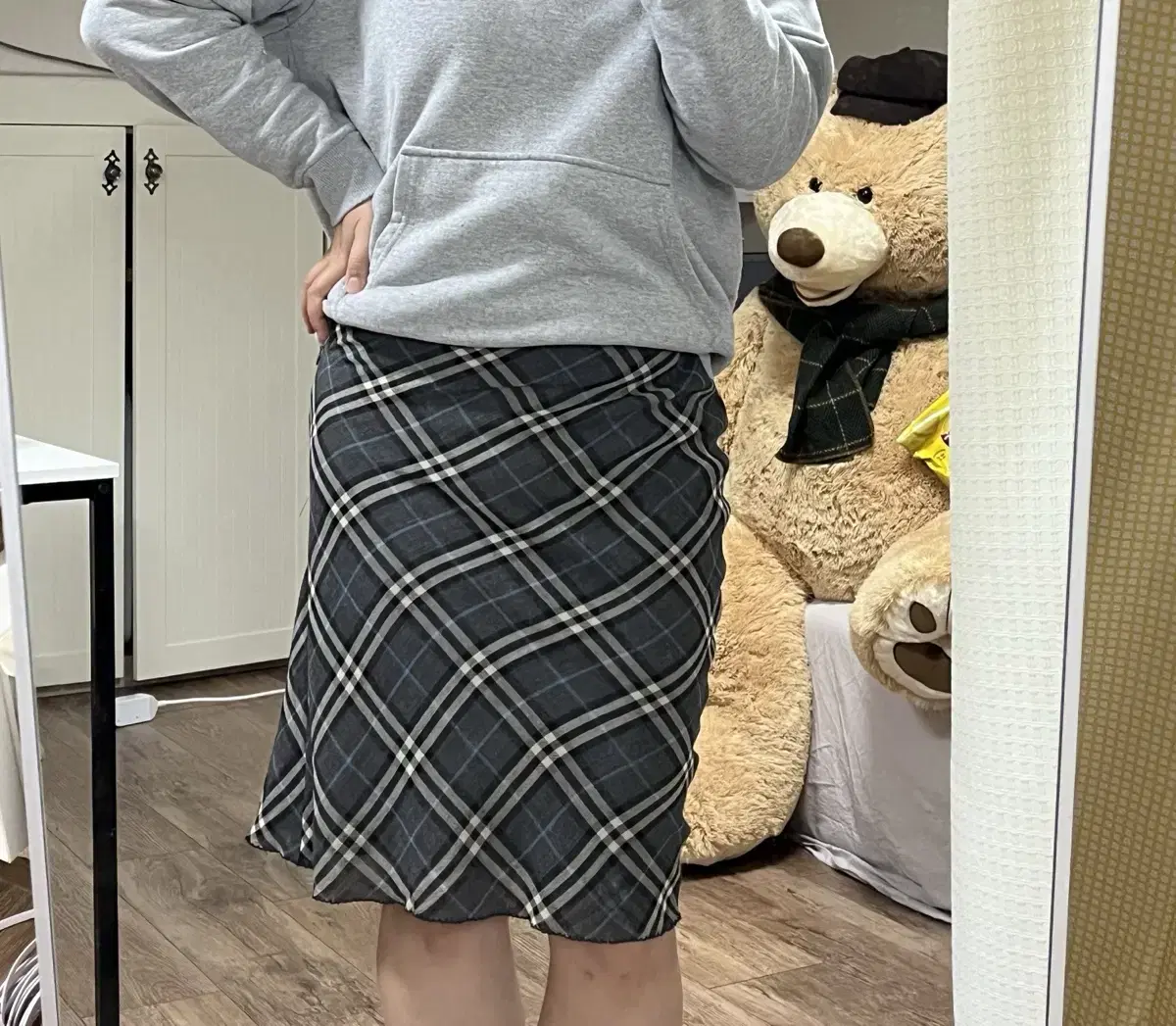 Genuine Burberry check skirt Mermaid fit